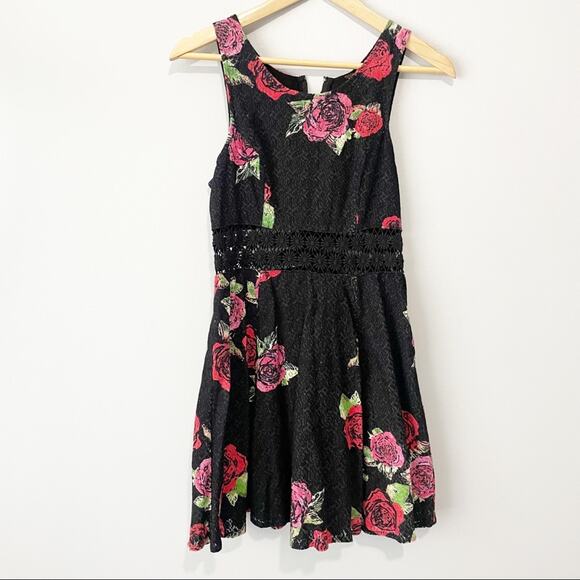 Free People black rose for and flare mini dress Vampire Diaries TV size 4 - Picture 9 of 12